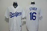 Los Angeles Dodgers #16 Andre Ethier White New Cool Base Stitched Baseball Jersey,baseball caps,new era cap wholesale,wholesale hats